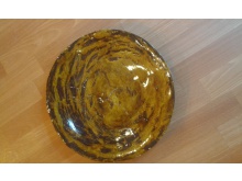 Patera ceramiczna Średnica 37 cm wys. 5 cm  Glina  60 zł.